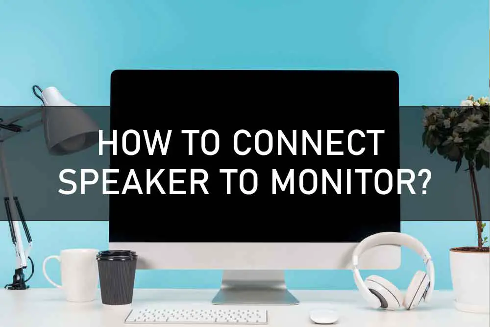 HOW TO CONNECT SPEAKER TO MONITOR?
